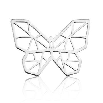 Charm/Connector Butterfly Origami Silver 925 BL 631 - 0,4 mm