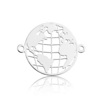 Connector Globe Silver 925 BL 642 - 0,4 mm