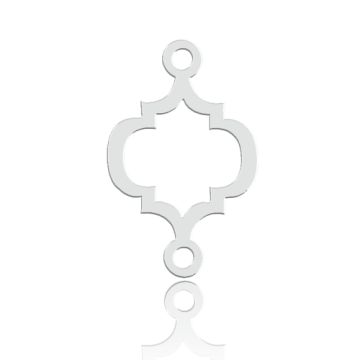 Decorative connector, arabesque, 925 silver BL 995 - 0.8 mm