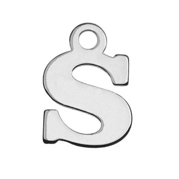 Charm Letter 'S' Silver 925 MBL S - 0,8 mm