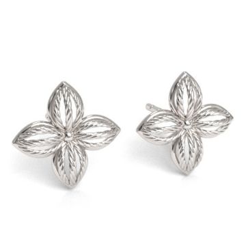 Earrings/earstuds Flowers, Silver 925 SZ 596