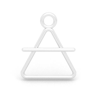 Pendant - air element symbol, 925 silver D44