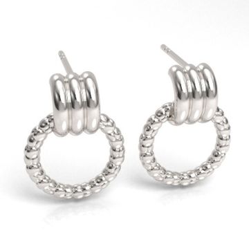 Decorative, Round Earstuds, silver 925 SZ 143