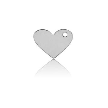 Drop for engraving HEART 7x10mm Silver 925 BL 11 - 0,4 mm