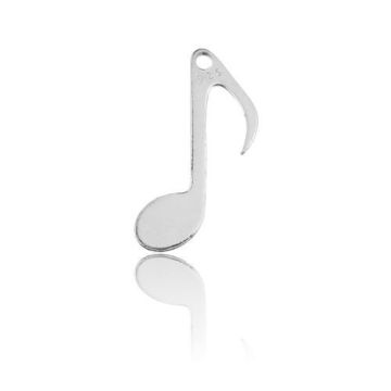 Charm NOTE 18x8 mm Silver 925 BL30 - 0,8 mm