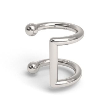 Minimalistic ear cuff, silver 925 NA 2