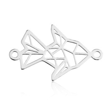 Connector Fish Origami Silver 925 BL 638 - 0,4 mm