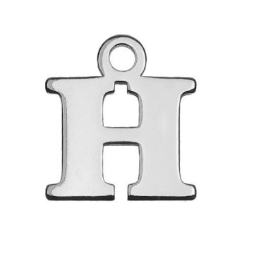 Charm Letter 'H' Silver 925 MBL H - 0,4 mm