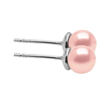 Earstuds/earrings with Preciosa Pearl Silver 925 SZ 100