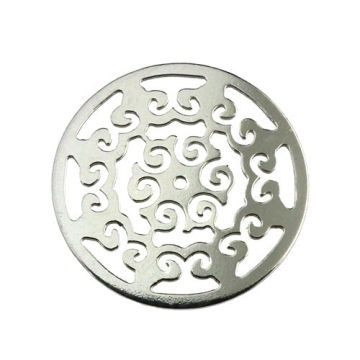 Charm/Link open-work ROSETTE Silver 925 BL 96