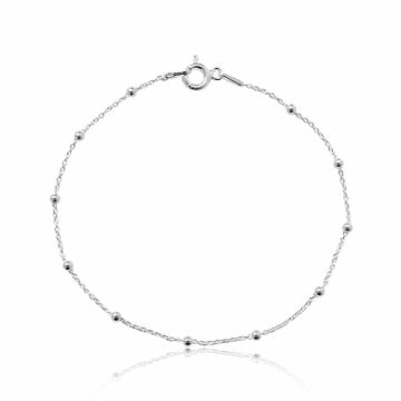 Bracelet Ball/Bead Chain, silver 925 - 18 cm