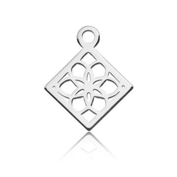 Charm Square open-work Silver 925 BL 525 - 0,4 mm