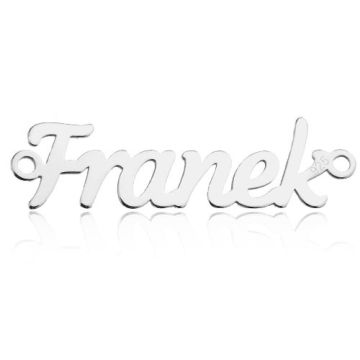 Zawieszka / Łącznik Imię Franek, srebro 925 BL FRANEK - 0,4 mm