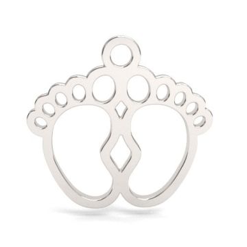 Decorative charm with a baby feet , silver 925 BL 923 - 0,4 mm