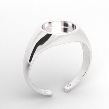 Adjustable ring / base for stone 8 mm, silver 925 PB-0028