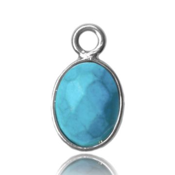 Pendant with natural stone - magnezyt, 925 silver KNO-MAGNEZYT