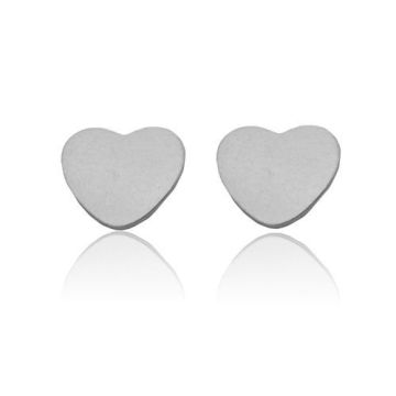 Earrings, earstuds Heart Silver 925 SZ 8