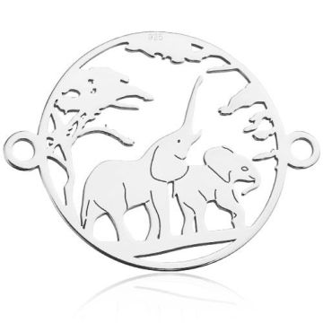 Connector African Elephant Silver 925 BL 755 - 0,4 mm