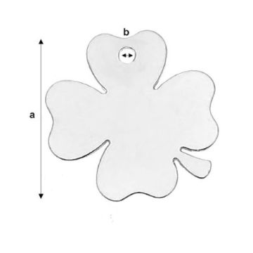 Drop for engraving CLOVER Silver 925 LASER - CLOVER 3