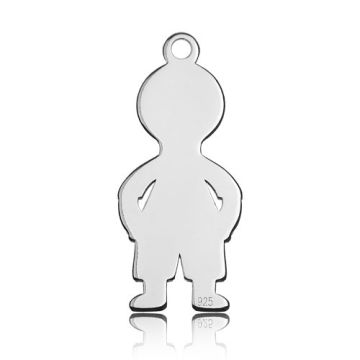 Charm Boy (engravable) Silver 925 BL 369 - 0,4 mm