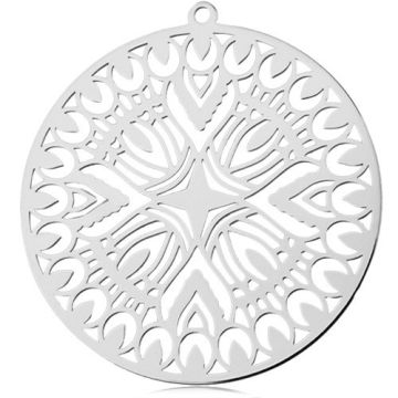 Charm Big Rosette, silver 925 BL 846 - 0,8 mm