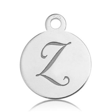 Charm - Letter Z engraved - 0,8 mm