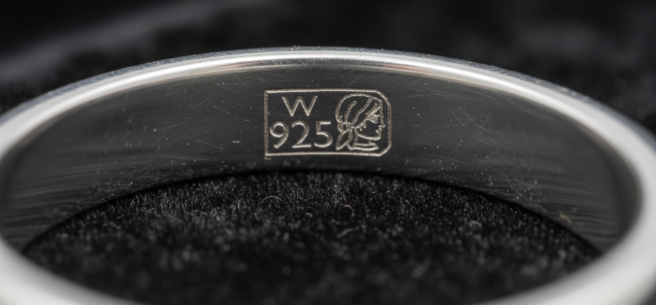 Zbliżenie na produkt z grawerowaną cechą probierczą