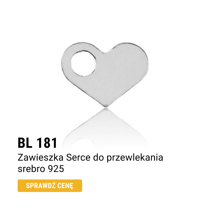 Zawieszka serce, srebro 925