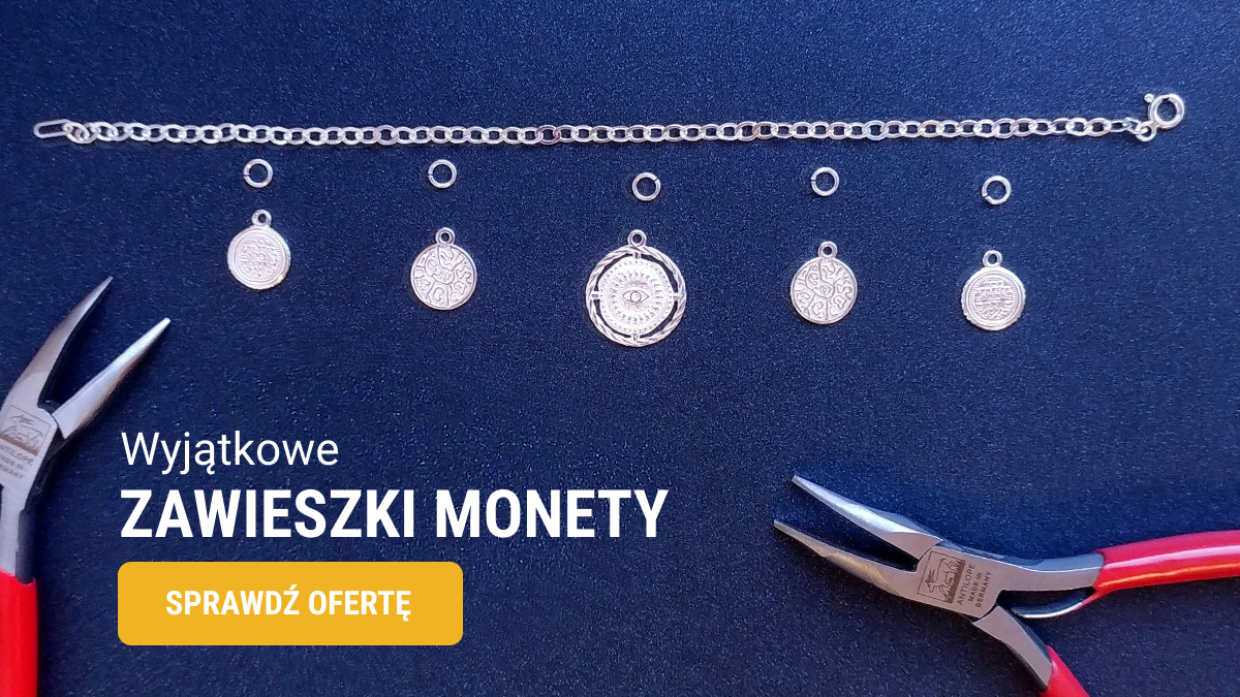 Zawieszki monety srebrne do bransoletek